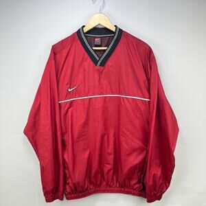 Vintage 90s Nike Swoosh Pullover Windbreaker Jacket Medium